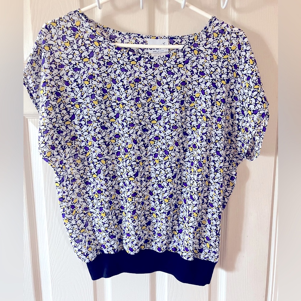 Summer Cap Sleeve Blouse